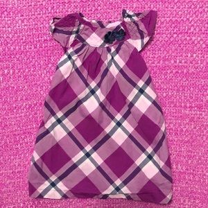 Carter purple plaid sun dress 18 m